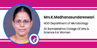 Sri Ramakrishna College Of Arts & Science For Women, Coimbatore, Tamilnadu, HOD Department of Microbiology :  Mrs.K.Madhanasundareswari Interview
